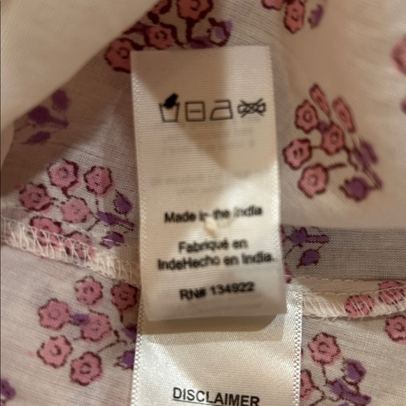 Emerson Fry India Collection Frances Blouse Bella Organic XS - Picture 13 of 14